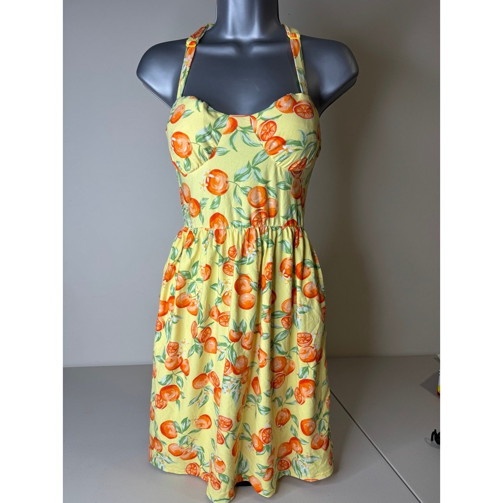 Orange Print Sundress
